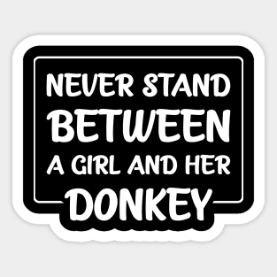 Donkey Girl Woman Sticker